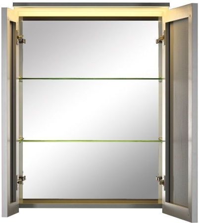 Зеркало-шкаф De Aqua 70 серебро, артикул AL 503 070 S