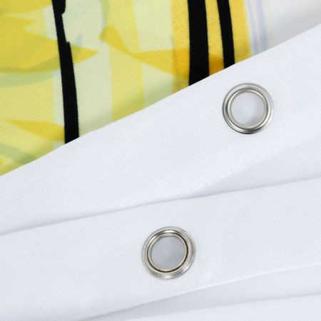 Штора для ванной комнаты FIXSEN DESIGN FX-2515, белый/желтый, артикул FX-2515