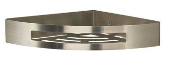 Gedy, решётка угловая 1-уровневая (21х21хh4,5), цвет зачищенный хром