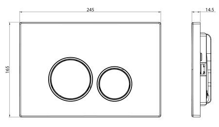 Клавиша для инсталляции CHARUS TM,
Серия: SPAZIO
Материал: Пластик ABS+Хромированные кольца
Тип: Механический
Размер: 245*165*14,5
Цвет: Хром глянцевый, артикул FP.330.21.01