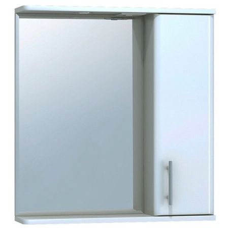 Зеркало со шкафом Vigo Vito 65 R с подсветкой Белое, артикул 20-650-Пр