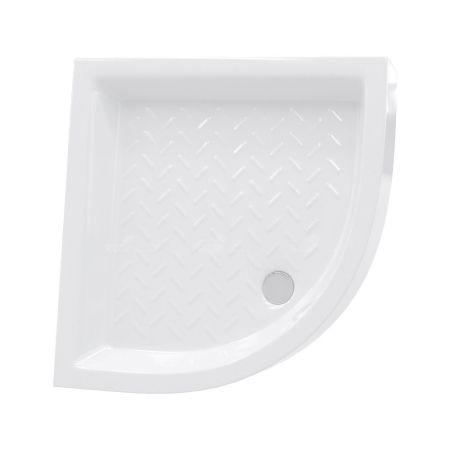 Душевой поддон полукруглый керамический RGW CR/R Белый (900x900)