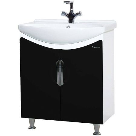 Тумба под раковину Bellezza Лагуна 65 4632110240043 Черная, артикул 4632110240043