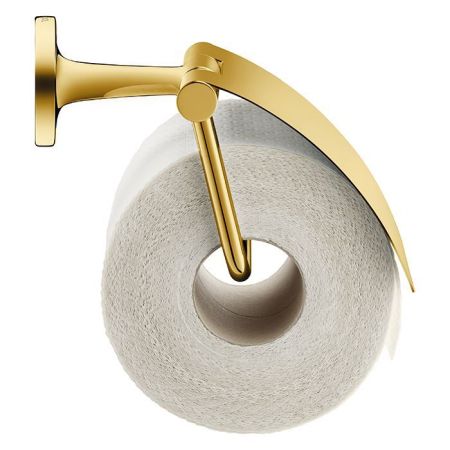 Duravit Starck T Держатель туалетной бумаги с крышкой  настенный, цвет: Gold Polished, артикул 0099403400
