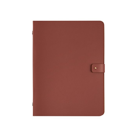 ADJ Блокнот А5, 16,5x25 см., цвет: бордо/коньяк, артикул 1625.30/09