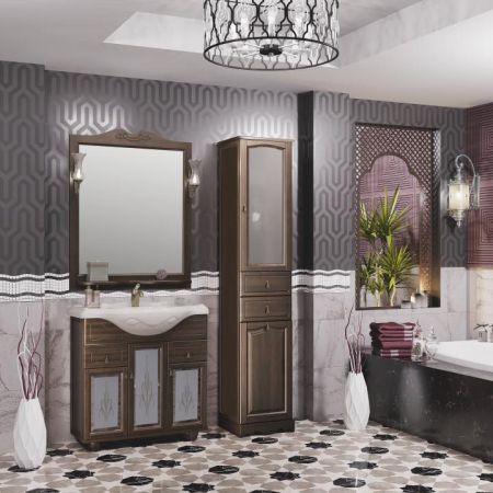 Тумба с раковиной Тибет 85 Opadiris Орех антикварный