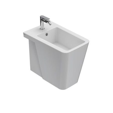 Донный клапан, Globo, для раковин, механический Push-Open, материал крышки-керамика, цвет крышки-белый, артикул FI012BI