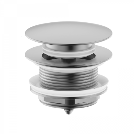 Донный клапан для ванны WONZON & WOGHAND, Брашированный никель (WW-SS105-BN), артикул WW-SS105-BN