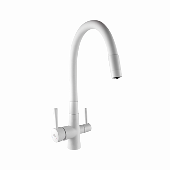 Смеситель для кухни FASHUN A4362-8, белый