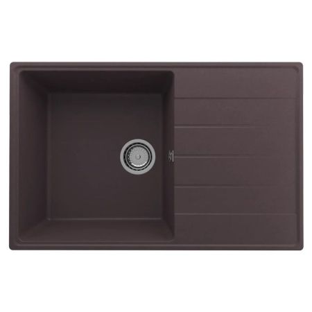 Кухонная мойка Ulgran Quartz Prima 780-06, трюфель, артикул Prima 780-06