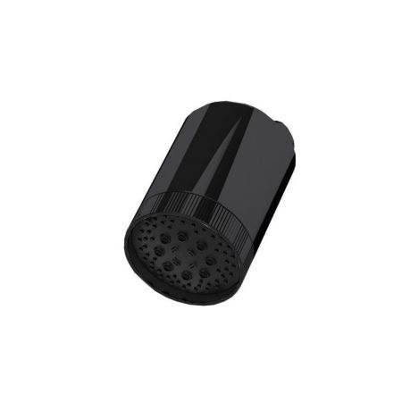 Верхний душ, Almar, Beam, тип установки-настенный, размер душевого диска, мм-100*100, форма-круглая, количество режимов-3, тип струи-дождь, массаж, воздушный поток, цвет-черный матовый, артикул E044286.MB