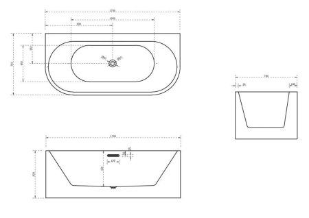 Акриловая ванна ABBER AB9310, артикул AB9310