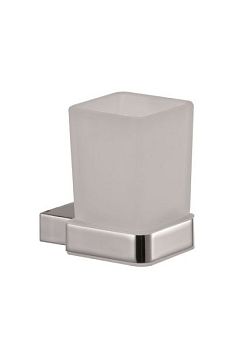 Sanibano Enzo, настенный стеклянный стакан, цвет хром