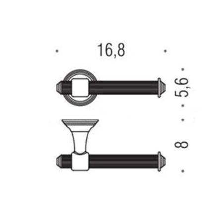 Colombo Hermitag Открытый держатель для бумаги, цвет: хром, артикул B3308.CR