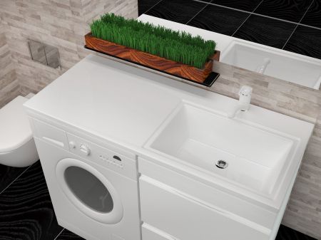 Раковина над стиральной машиной Мадлен 110, правая