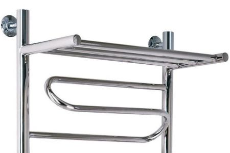 Электрический полотенцесушитель Ника Curve ЛZ/ВП 100x40 с полкой Хром