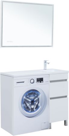 Тумба под раковину Aquanet Вега 40 белый глянец, артикул 00329122