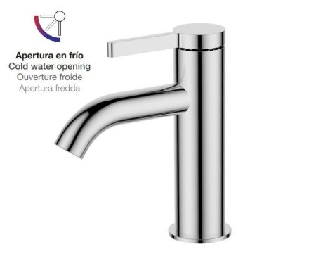 AQG Urban Flow, однорычажный смеситель для раковины без донного клапана, цвет хром