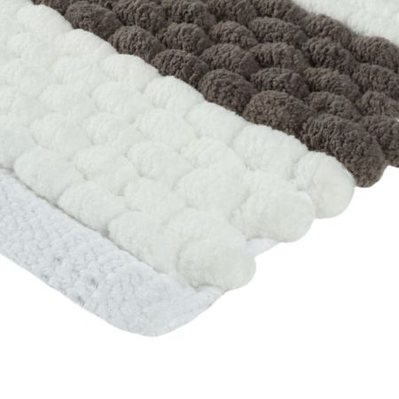 Коврик для ванной комнаты FIXSEN AMBER FX-8040Z, бежевый/белый, артикул FX-8040Z