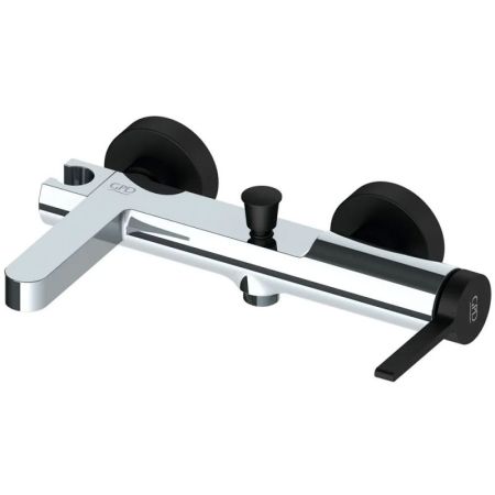 Смеситель для ванны GPD Gildo MBB165-K-S Хром Черный, артикул MBB165-K-S