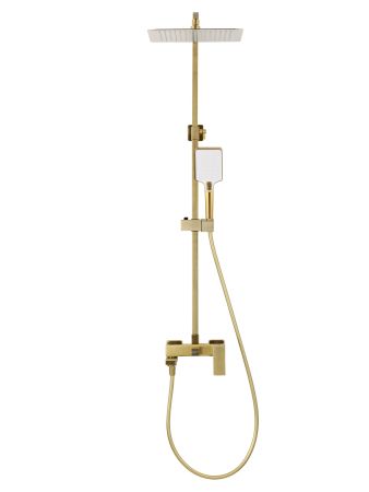 Душевая система WONZON & WOGHAND CUBE 2.0, Брашированное золото (WW-88047068-BG), артикул WW-88047068-BG