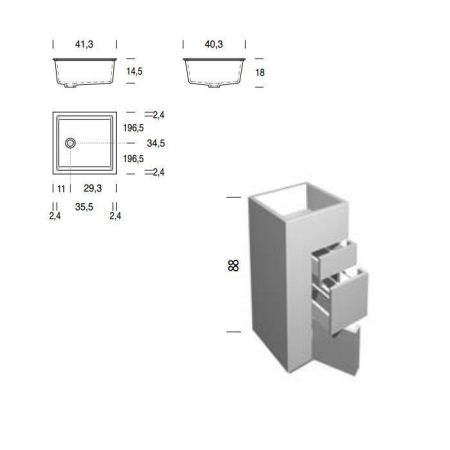 NOORTH milldue edition H2O Смеситель для раковины встраиваемый, однорычажный, цвет хром, артикул 9612
