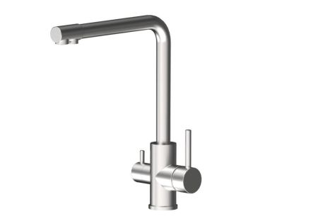 AQG DUO, смеситель для кухни с фильтром, цвет нержавеющая сталь, артикул 05DUO560IS