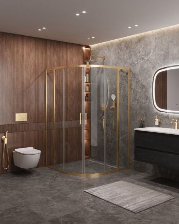 MOLVENO-R-22-90+30-C-BORO-IV Душевой уголок, артикул MOLVENO-R-22-90+30-C-BORO-IV