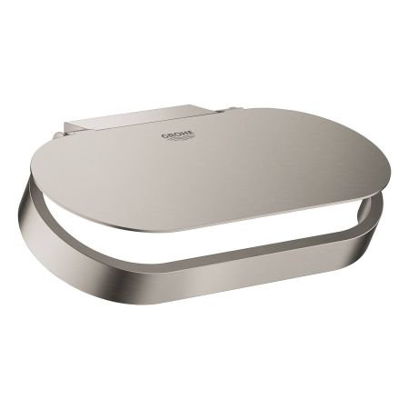 Держатель для туалетной бумаги GROHE Selection, с крышкой, темный графит матовый (41069AL0)