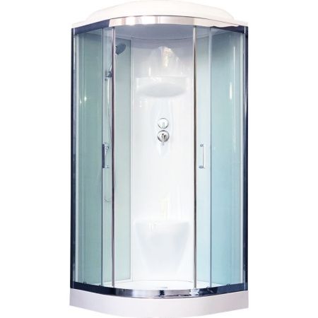 Душевая кабина Royal Bath RB 90HK6-WT-CH (белое/прозрачное)