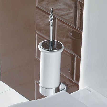 GLOBO Paestum Ёршик подвесной в керамической колбе, цвет белый/хром, артикул PASC42cr