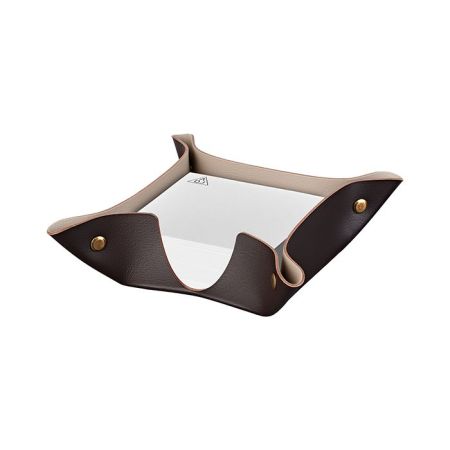 ADJ Подставка для бумажных блоков, 10x10xH4 см., цвет: шоколад/капучино, артикул 105.06/04