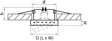 Светильник точечный встраиваемый декоративный под заменяемые галогенные или LED лампы Mattoni Lightstar 006234, артикул 006234