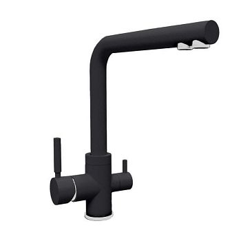 Смеситель для кухни с подключением фильтра Florentina АЛЬДО 333.40H.2123.302, антрацит