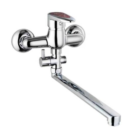 Смеситель для ванны FASHUN A2150RED, хром/красный