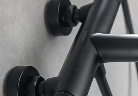 Термостатический смеситель для ванны AQUATEK, матовый черный AQ1043MB, артикул AQ1043MB