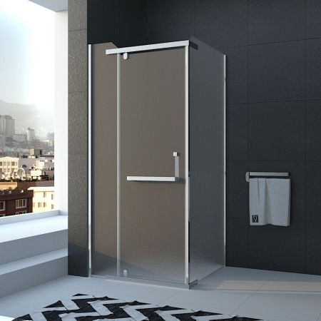 Душевой уголок Rovigo 100x100x195 Рифленое хром RV18-100K-02-19C1, артикул RV18-100K-02-19C1