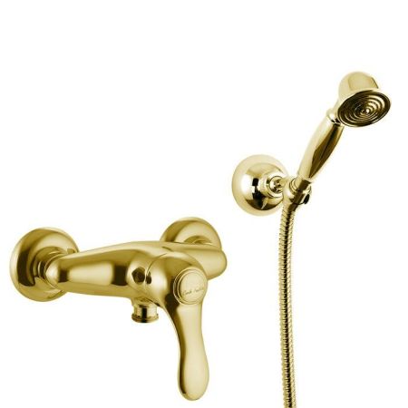 Fima Carlo Frattini Lamp Смеситель для душа, настенный, с ручным душем, цвет: золото, артикул F3305OR