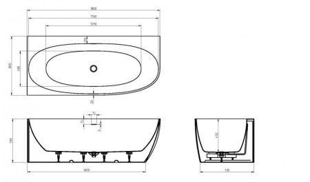 Акриловая ванна CEZARES CZR-STYLUS-CORNER-180-80-59-L, артикул CZR-STYLUS-CORNER-180-80-59-L