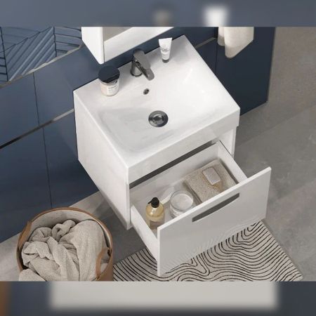 Тумба под раковину подвесная Velvex Estea tp.EST.MOD.50.1Y, 50 см, артикул tp.EST.MOD.50.1Y