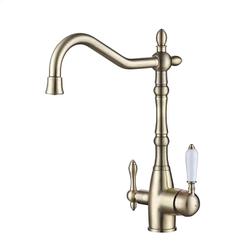 Смеситель для кухни Rose R158Q, бронза