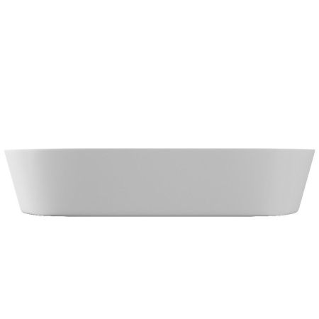 Раковина накладная Oval белая овальная с полочкой под смеситель 600*380*120 (без ДК)