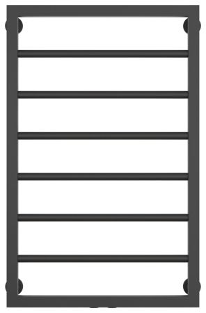 Полотенцесушитель водяной КАНЦЛЕР 800х500 (МУАР Темный Титан)