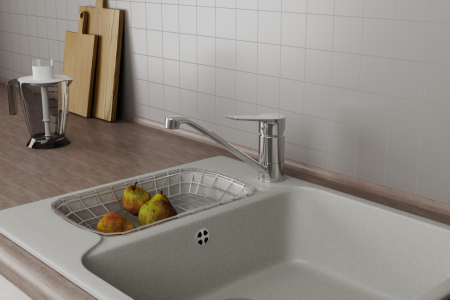 Смеситель для кухни с поворотным изливом RUSH Haiti (HA1935-25), артикул HA1935-25