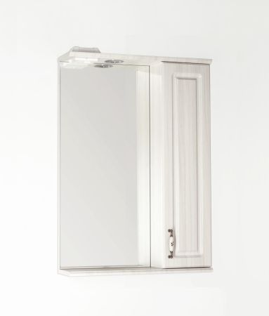 Зеркальный шкаф "Олеандр-2 550/С", рельеф пастель