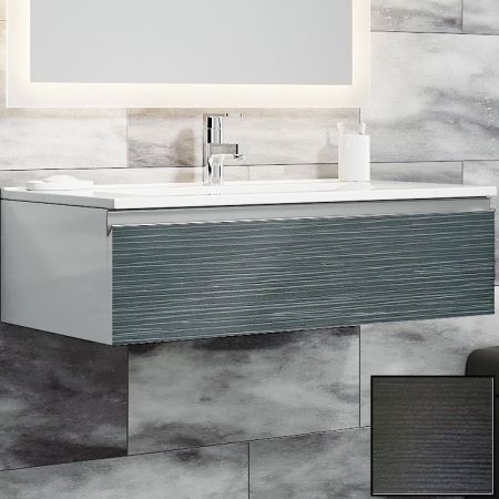 Тумба с раковиной SanVit Авеню-1 90 kavenu190 с фактурой под дерево подвесная Венге, артикул kavenu190