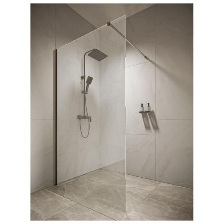 Душевая перегородка Knotlor WI120CG0GM 120х200, оружейная сталь