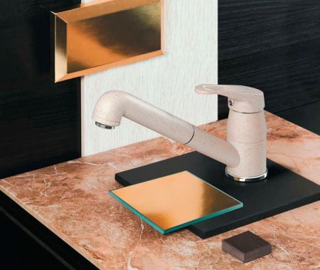 Смеситель для кухни, OMOIKIRI, Tateyama-S, тип открывания воды-однорычажный, тип регулирования воды-керамический картридж, монтаж-на раковину/столешницу, отверстия для монтажа-1, высота, мм-157, вынос излива, мм-258, тип излива-выдвижной, поворотный, вытя