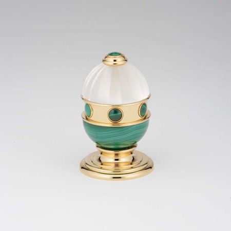 THG CHEVERNY MALACHITE Вентиль смесителя для раковины, вставки малахит, цвет полированное золото, артикул A1S-F01-35