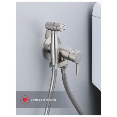 Гигиенический душ со смесителем встраиваемый Raglo R20.54.05, сатин